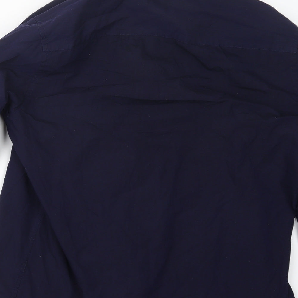 F&F Mens Purple Button-Up Size 17