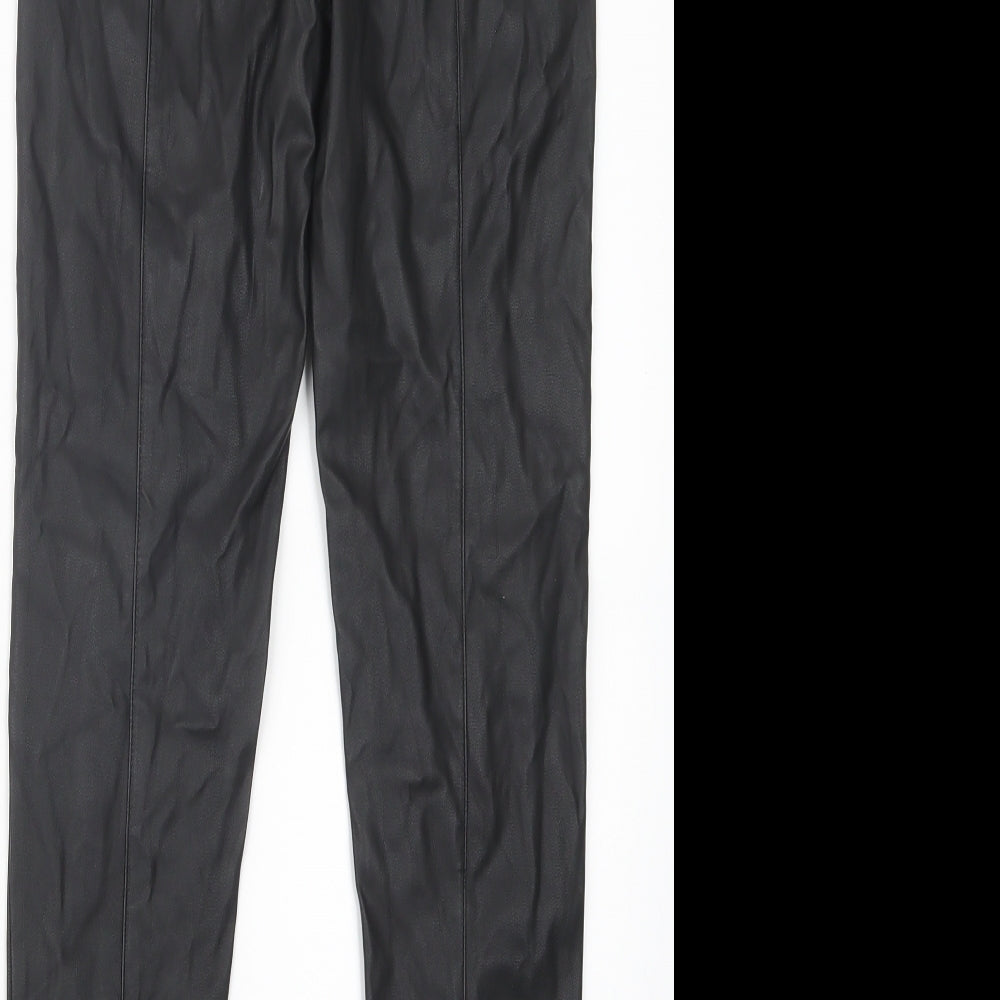 Womens UK Size 28 in Preworn Regular Fit Black Trousers