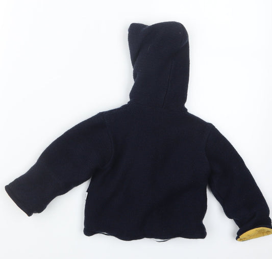 fruit de ma passion Boys Blue Knit Jacket Size 2 Years