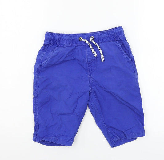Marks & Spencer Girls Blue Bermuda Shorts Size 7-8 Years