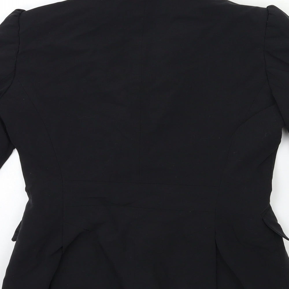 Brand and care label for Atmosphere women’s black ramie jacket blazer, size UK 8