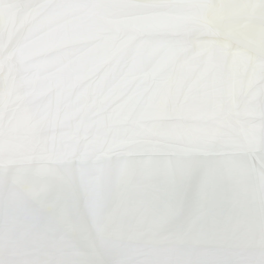 Womens UK Size 12 River Island White Basic Blouse