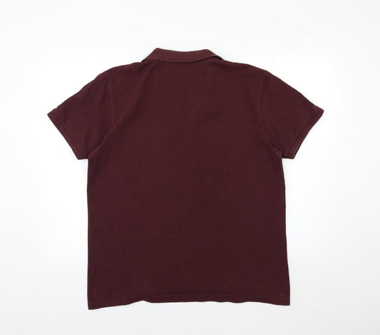 Preworn Mens Brown Polo Size L