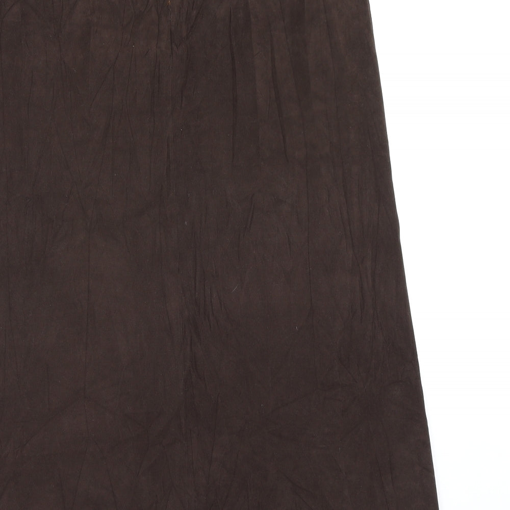 BHS Womens Brown Flare Skirt Size 14