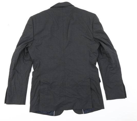 M&S Collection Mens Black Jacket Blazer Size 40