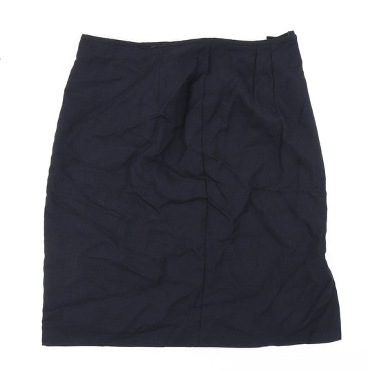 Marks & Spencer Womens Blue Straight & Pencil Skirt Size 18