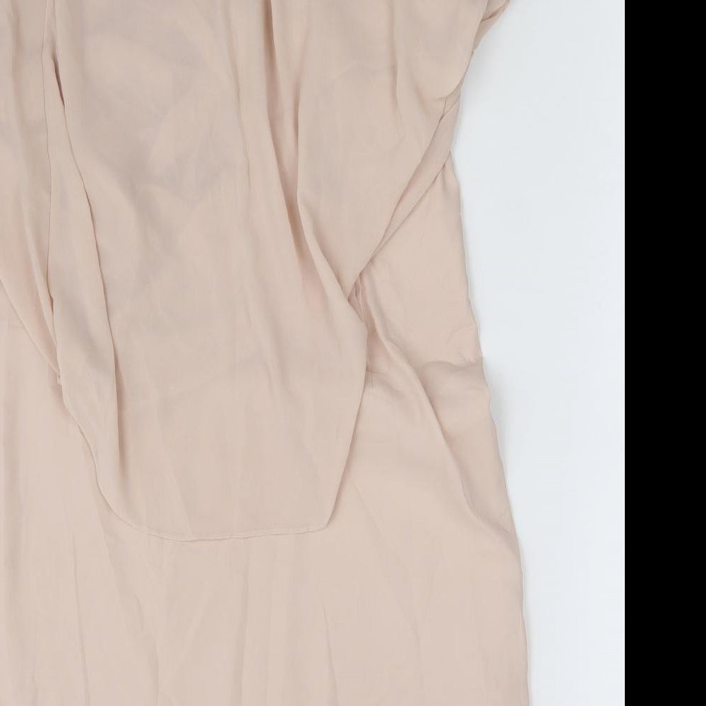 Womens UK Size 10 H&M Pink Basic Blouse