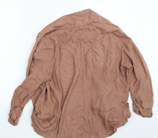 Womens UK Size 14 New Look Brown Cardigan Jumper