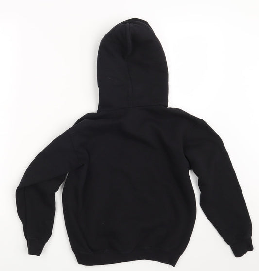 Fruit of the Loom Girls Black Pullover Hoodie Size 9-10 Years