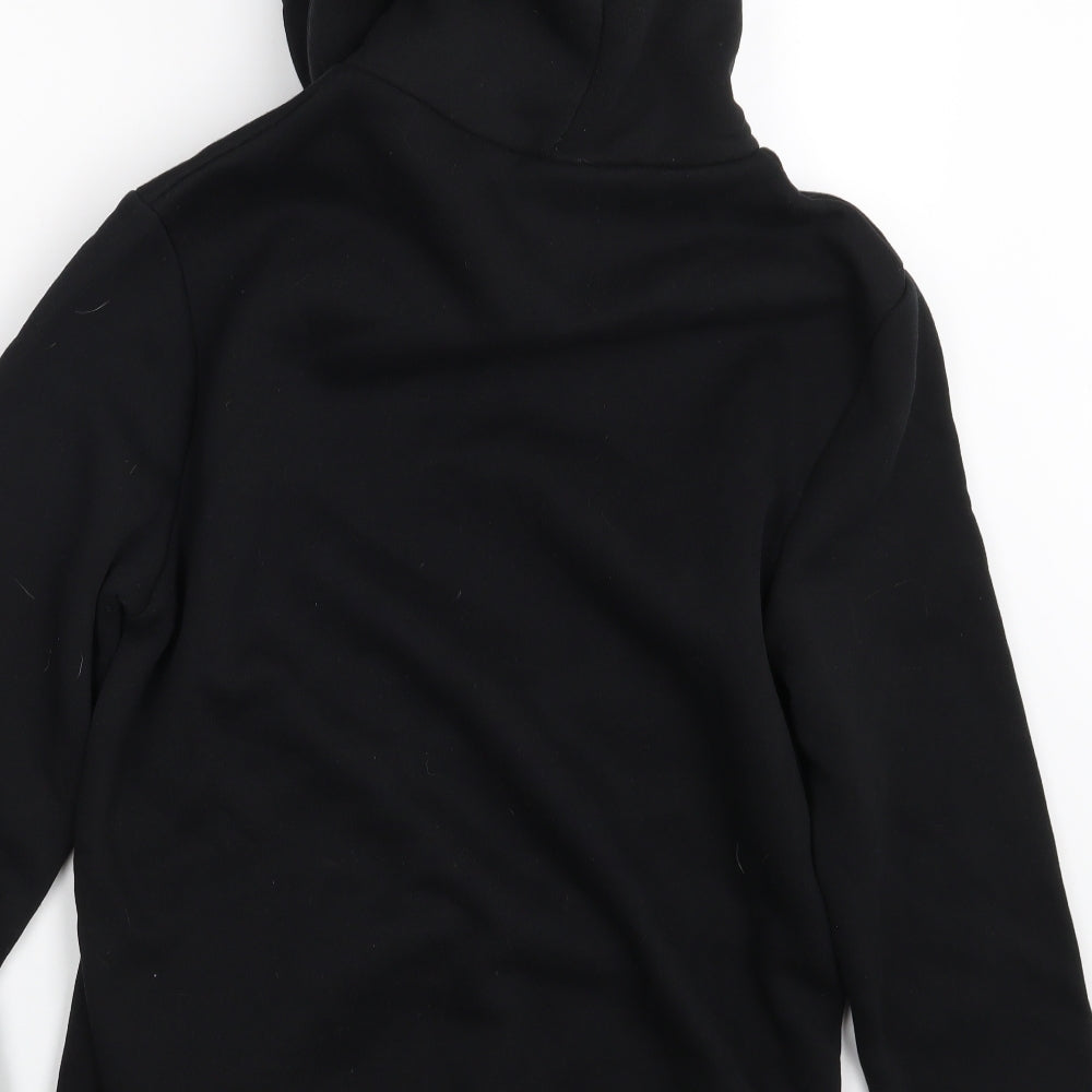 Mens UK Size S Boohoo Black Pullover Hoodie