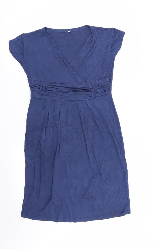 Womens Blue A-Line Size L