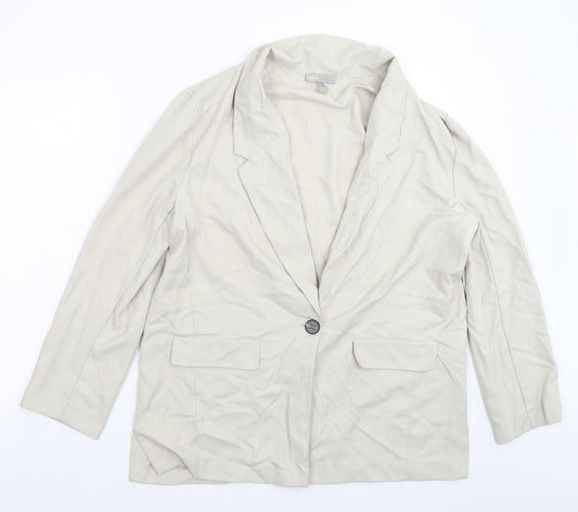Womens UK Size 14 ASOS Regular Beige Blazer