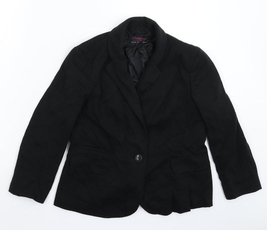 Womens UK Size 14 New Look Regular Black Blazer