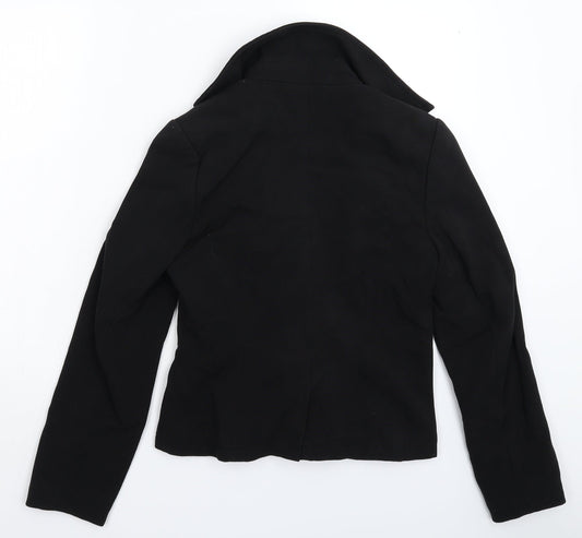Papaya Womens Black Jacket Blazer Size 10
