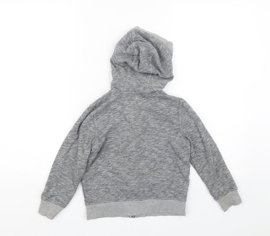 F&F Boys Grey Full Zip Hoodie Size 6-7 Years