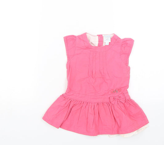 Cadet rousselle Girls Pink Tank Dress Size 18 Months