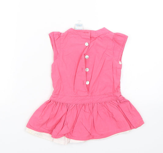 Cadet rousselle Girls Pink Tank Dress Size 18 Months