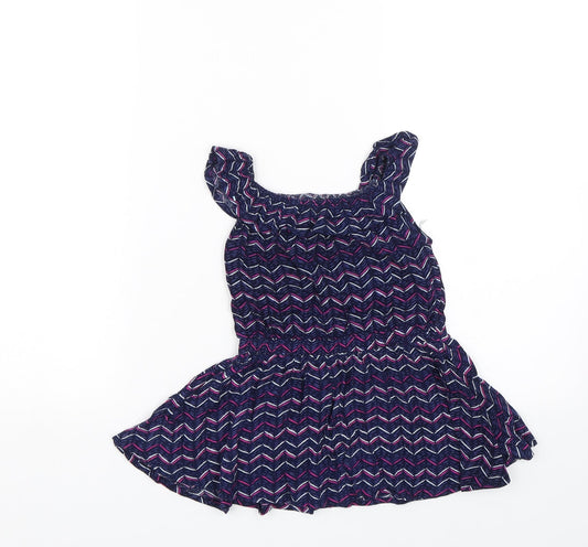 Young Dimension Girls Blue Striped Tank Dress Size 12-18 Months