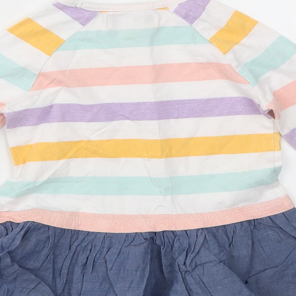BHS Girls Multicoloured Striped Fit & Flare Size 12-18 Months