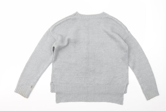 Womens UK Size 12 Roman Grey Pullover Jumper