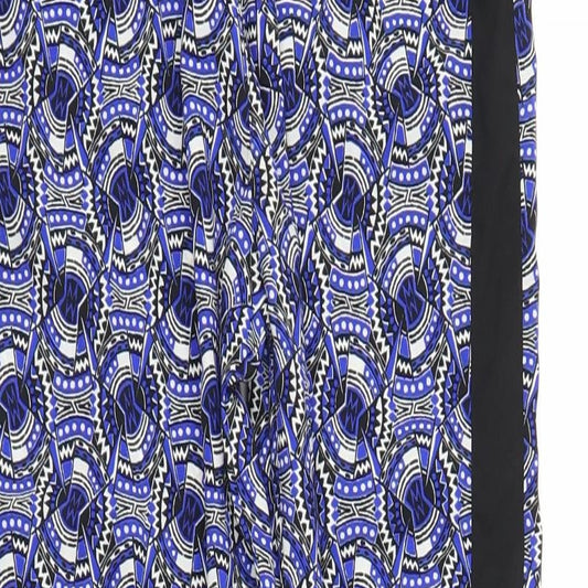 River Island Girls Blue Geometric Bloomer Trousers Size 12 Years
