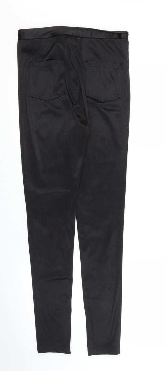 Cameo Rose Womens Black Carrot Trousers Size 10 L27 in