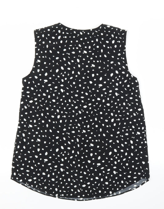Womens UK Size 10 Principles Black Basic Blouse