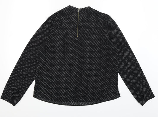 Womens UK Size 14 Atmosphere Black Basic Blouse