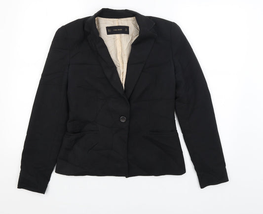 Womens UK Size M Zara Regular Blue Blazer