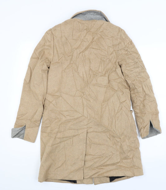 Womens UK Size 8 Dorothy Perkins Beige Overcoat
