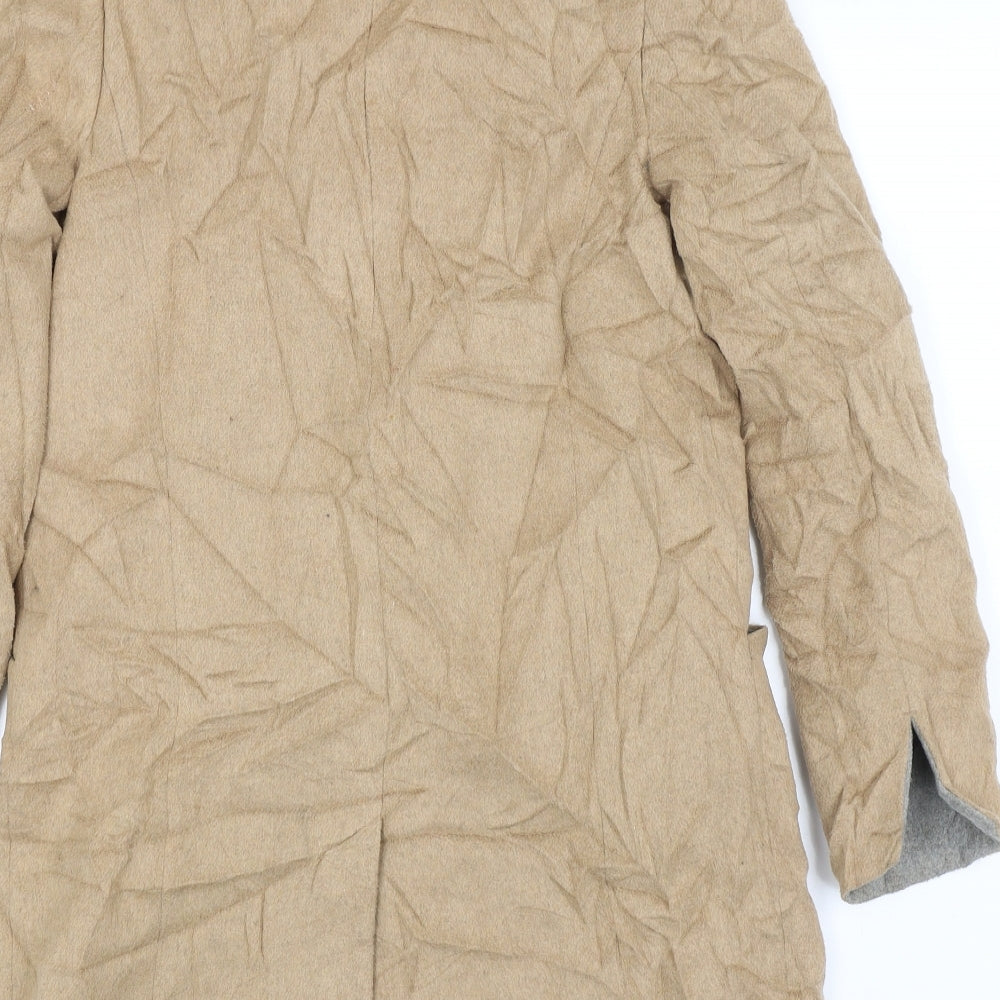 Womens UK Size 8 Dorothy Perkins Beige Overcoat
