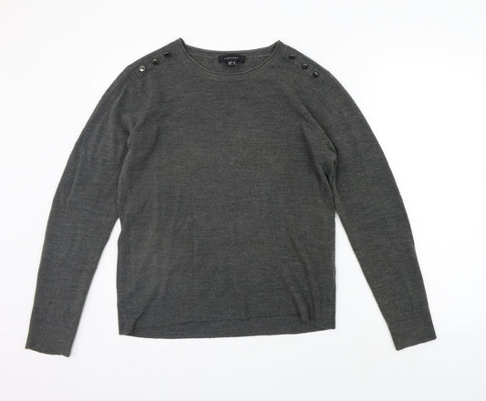 Additional front view of Atmosphere women’s grey jumper, size UK 12