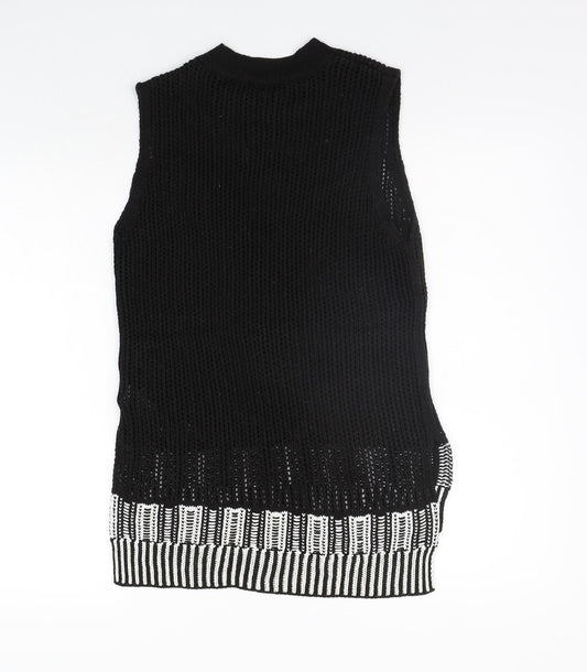 Topshop Womens Black Jumper Dress Size 8