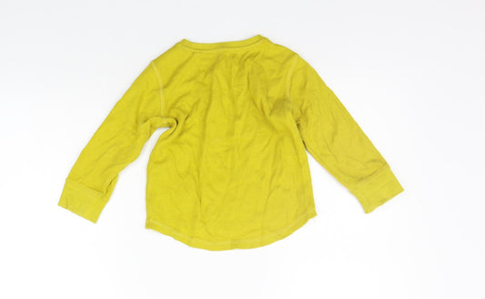 NEXT Girls Yellow Pullover Jumper Size 2 Years - washable mark