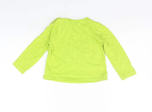 F&F Girls Green Basic T-Shirt Size 12-18 Months