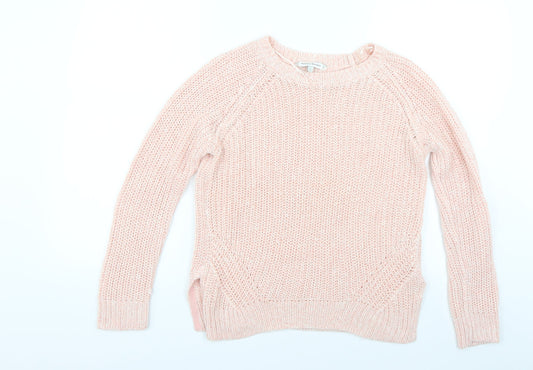 Womens UK Size S Peacocks Pink Pullover Jumper