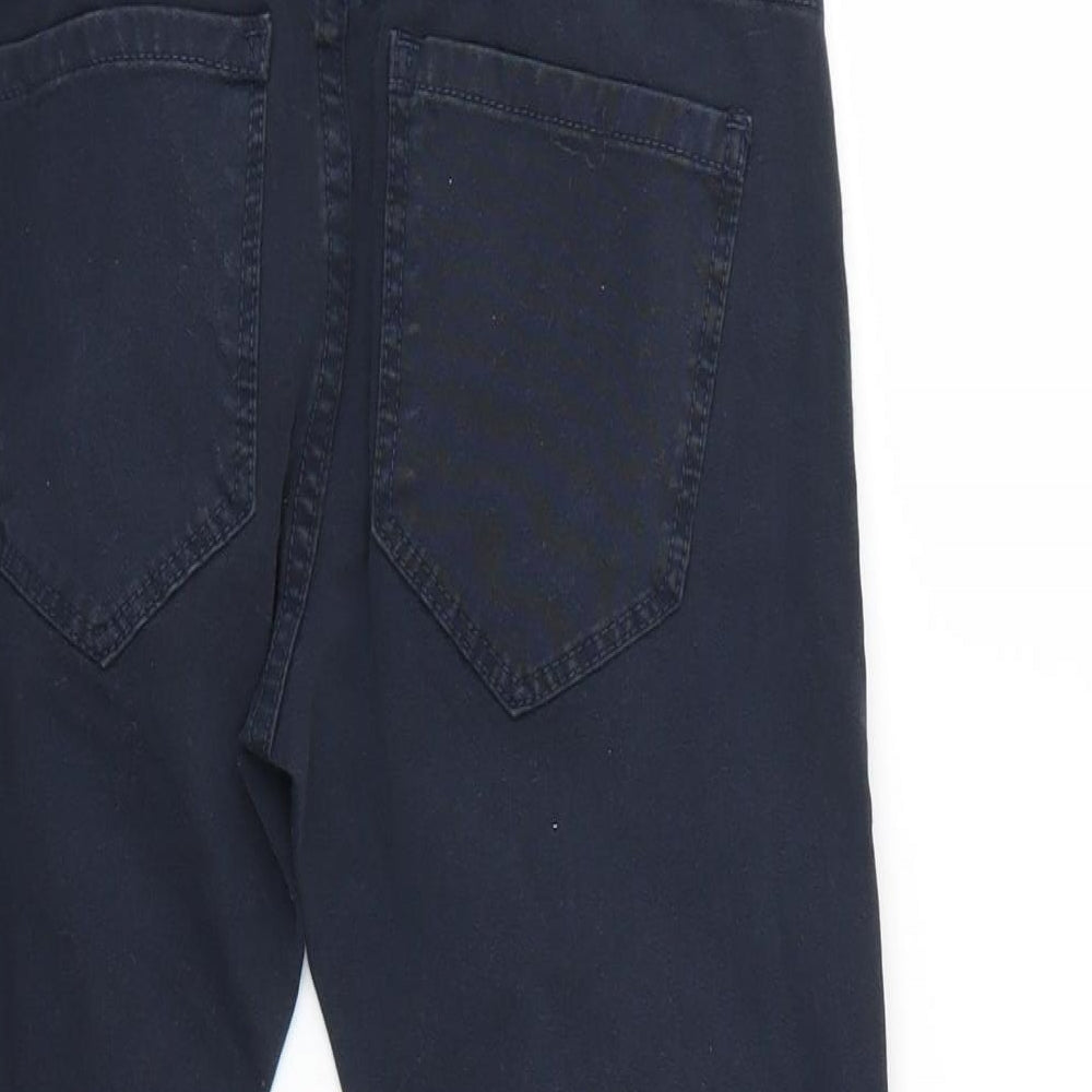 Womens UK Size 27 in Vicunha Regular Fit Capri Blue Jeans