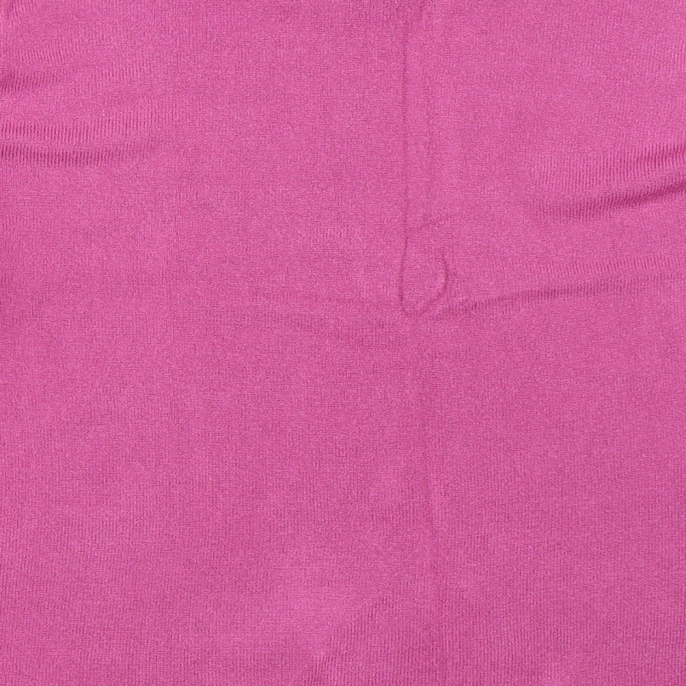 Bm Collection Womens Pink Pullover Jumper Size L
