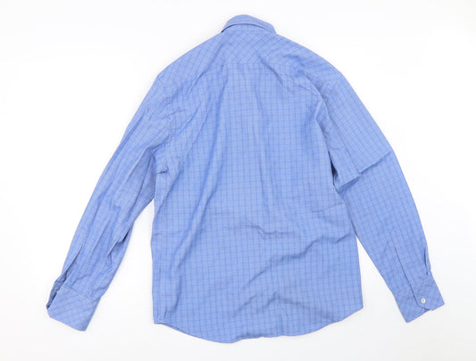 NEXT Mens Blue Button-Up Size S