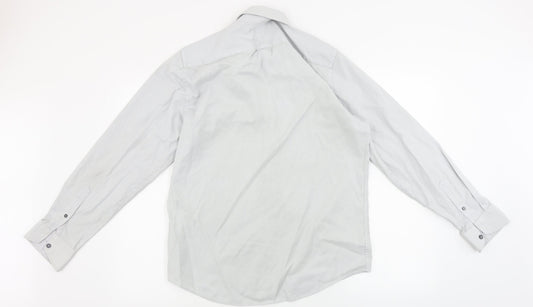 STVDIO Mens Grey Button-Up Size 16