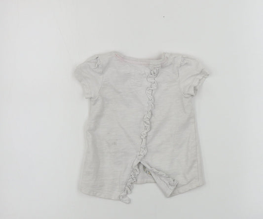 TU Boys White Basic T-Shirt Size 2-3 Years