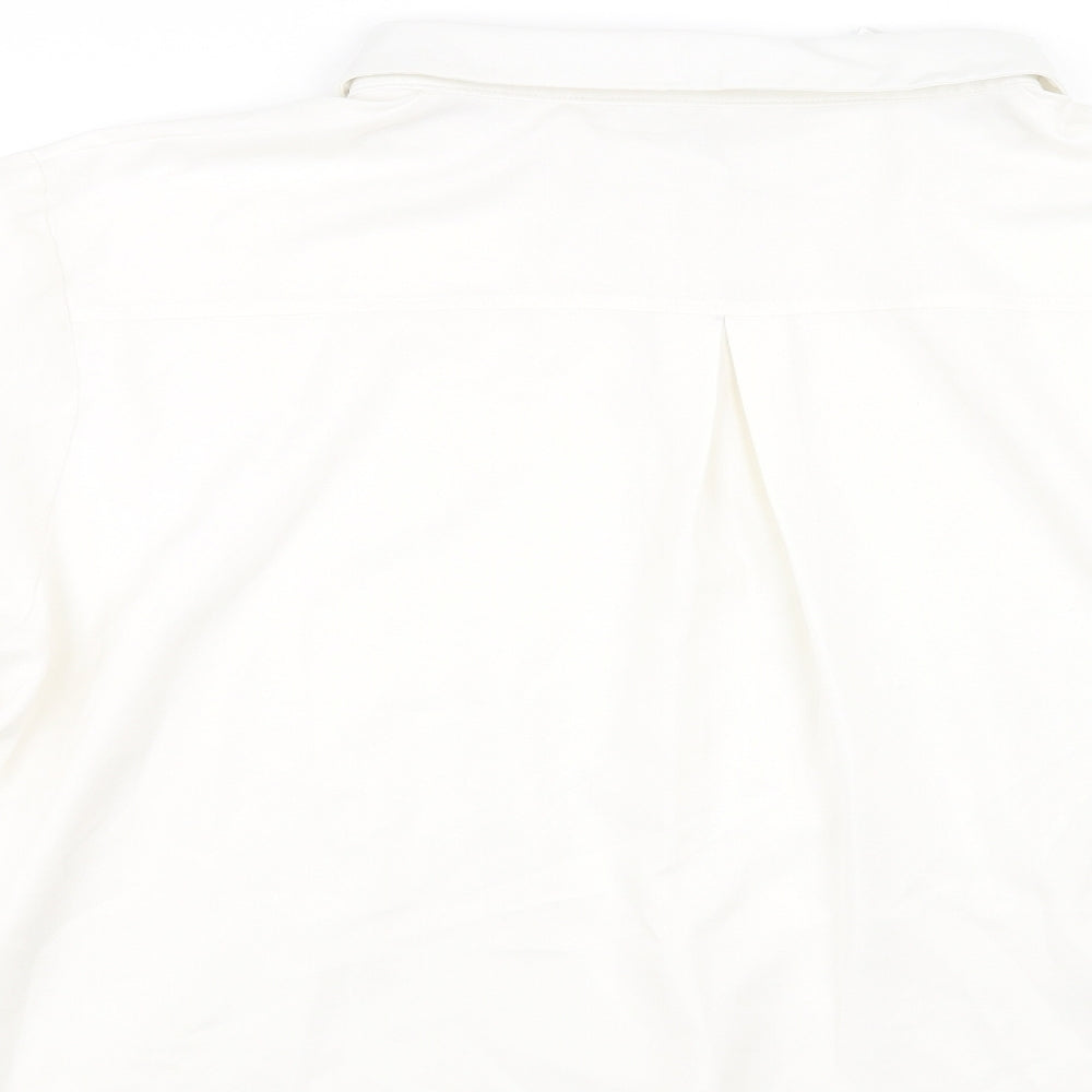 Womens UK Size 20 In the Style White Basic Button-Up