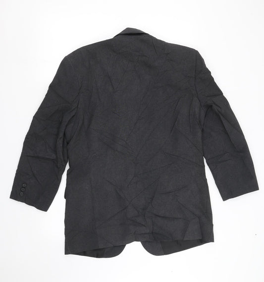tescos Mens Grey Jacket Blazer Size XL - Padded Shoulders