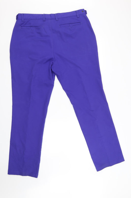 IJP Design Womens Purple Trousers Size 38 L24 in - tailored