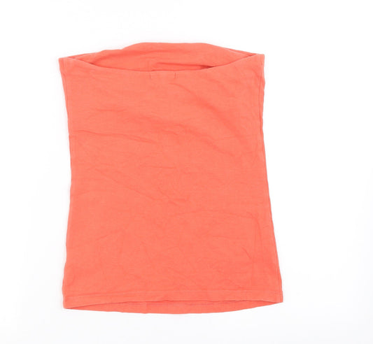 George Womens Orange Basic Tank Size 8