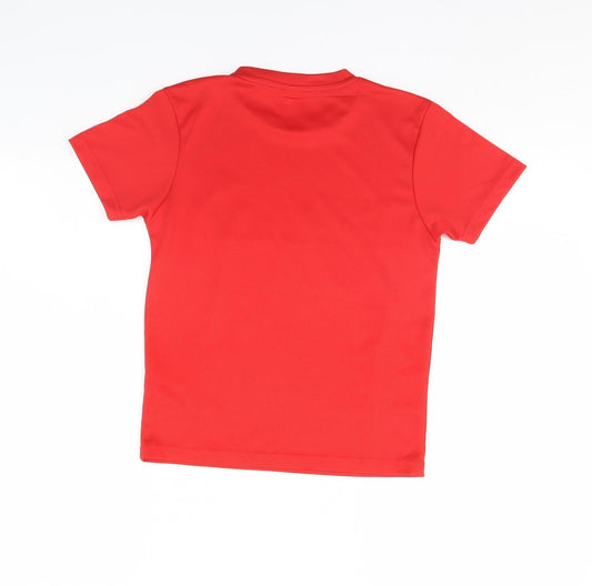 Preworn Boys Red Basic T-Shirt Size 7 Years - martial arts