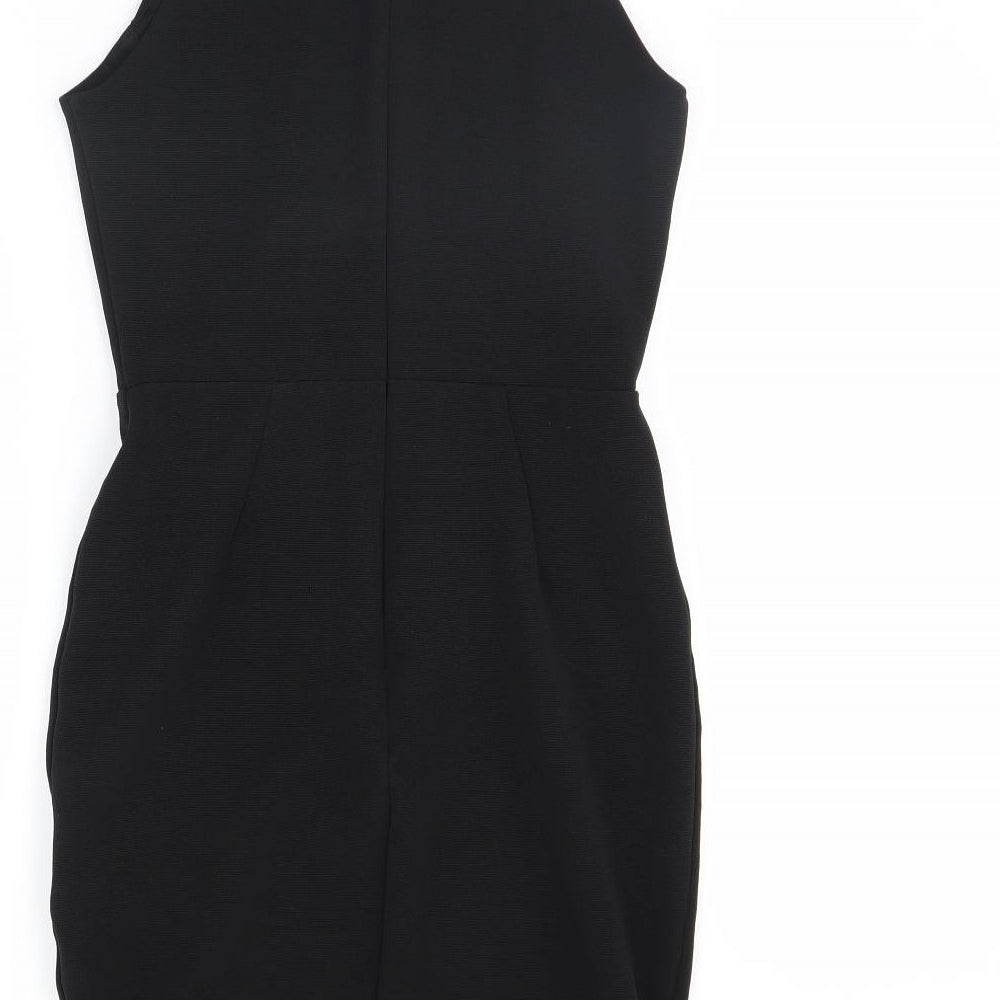 Topshop Womens Black Mini Size 10