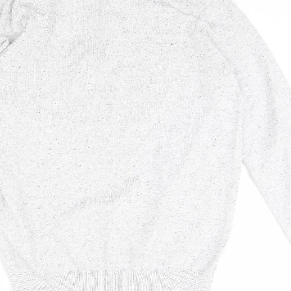 Easy Mens Grey Henley Jumper Size M