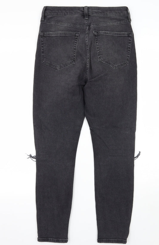 Womens UK Size 28 Topshop Regular Fit Skinny Black Jeans