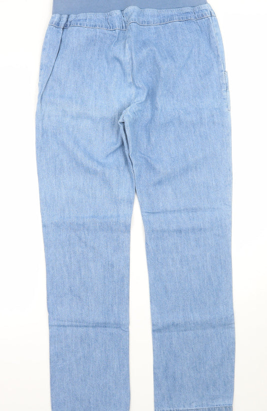 Being casual Womens Blue Straight Jeans Size 10 L32 in